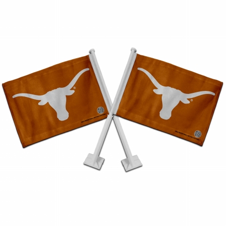 Rico Tag Industries 151203 Texas Longhorns NCAA Car Flags 2-Pack
