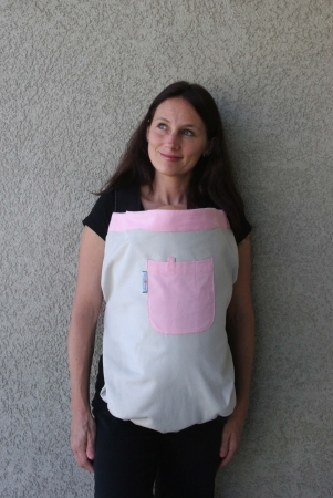 DHP-001 Daisyhugs Shield Cover for Front Baby Carriers pink