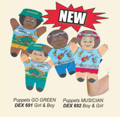 Dexter Educational Toys Dex692 Musician 2 Piece Puppet Set