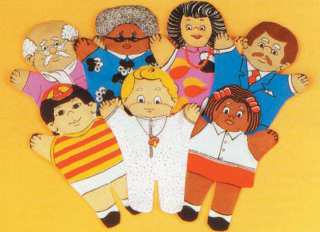 Dexter Educational Toys Dex810m Family 7 Piece Puppet Set - Multicultural