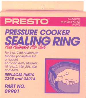 National Presto Pressure Cooker Sealing Ring 09936