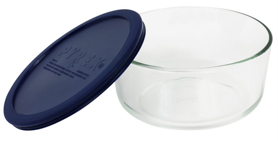 7 Cup Storage Plus Round Dish With Plastic Cover 6017397 - Pack Of 4