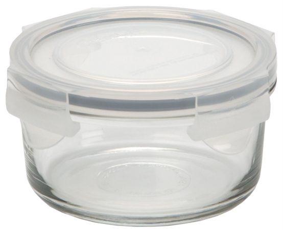 Snapware 1.4 Cup Glass Lock Round Food Storage Container 3007 Pack of 6