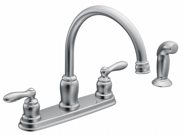 Chrome Caldwell Two Handle High Arc Kitchen Faucet Ca87888