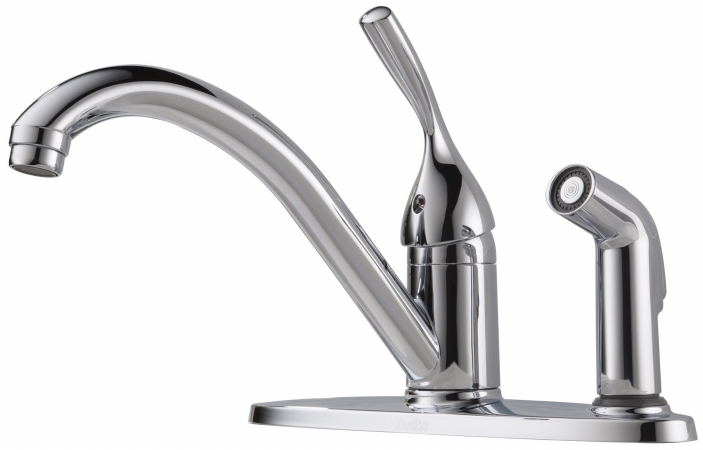 Delta Faucet Classic Single Handle Kitchen Faucet With Side Sprayer 300-dst