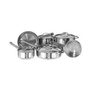 Kinetic a Division of Pathway 24536 10 Pieces Innova Leyse 18/10 Stainless Steel Cookware Set