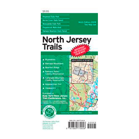 ISBN 9781880775516 product image for Ny-Nj Trail Confrnce 103409 North Jersey Trails Map | upcitemdb.com