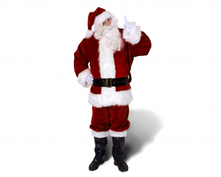 3917-l Ultra Deluxe Santa Claus Suit Set Large