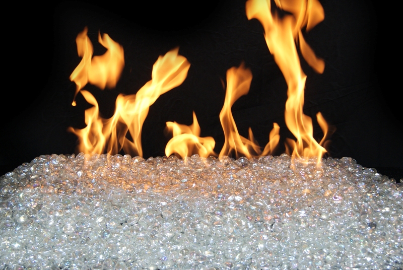 Peterson Gas Logs GLGC Glacier Colored Gems for Peterson Burner Systems and Gas Firepits 10 lbs