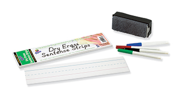Pac5187 Dry Erase Sentence Strips White 3 X 12