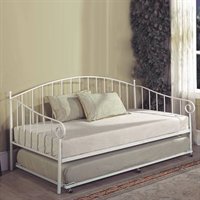 InRoom BT02WHTrundle Rollout Trundle  White