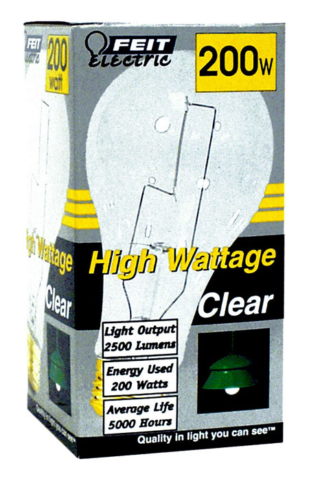 High Wattage Incandescent Light Bulb 200 Watt 200a-cl