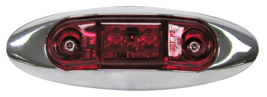 Red Slim Line Clearance & Side Marker Lights Kit