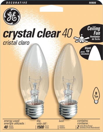 Blunt Tip Chandelier Light Bulbs Clear 12993