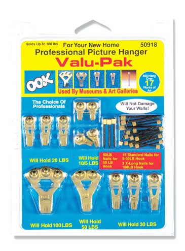 - Ook Professional Picture Hanging Kit 50918 Pack Of 12