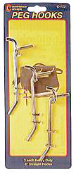 UPC 095285020072 product image for Convenience Concepts 50 Count 3in. Heavy Duty Straight Single Pegboard Hooks  B- | upcitemdb.com