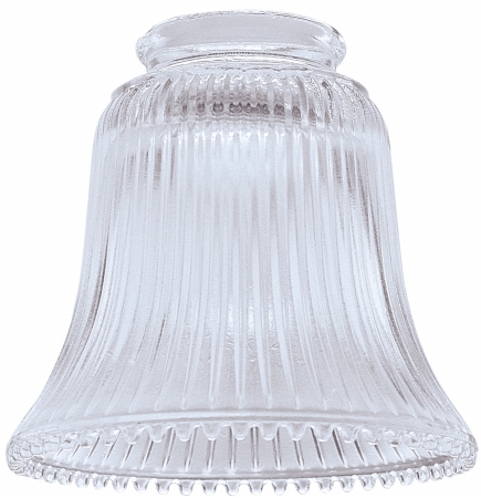 Clear Ribbed Fan &amp;amp; Fixture Glass 81258 - Pack Of 6