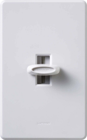 Lutron Electronics 600 Watt White  Ivory Glyder Dimmer GL600PHDK