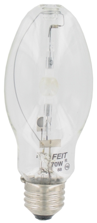 70 Watt Clear Metal Halide Light Bulb Mh70-u-med