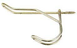 Hindley Brass Coat &amp;amp; Hat Wire Hooks 42299 - Pack Of 50