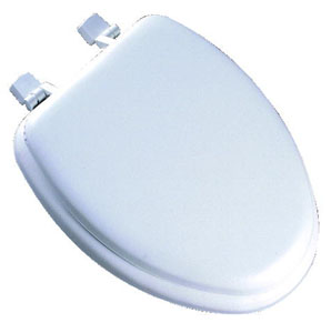 Mayfair-bemis White Elongated Deluxe Soft Toilet Seat 113ec000