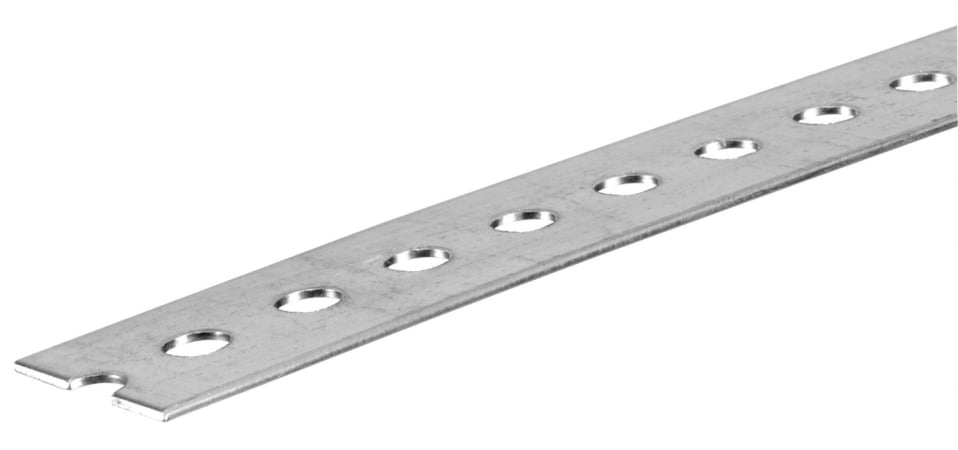 1-.38in. X 72in. Slotted Flat Bar Zinc - Pack Of 5