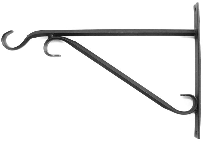 Tillamook Hook 12in. Wrought Iron Plant Bracket MSI12  Pack of 6
