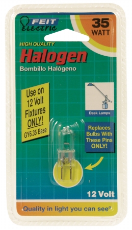 Halogen Quartz T4 Bi-pin Light Bulb Bpq35t4