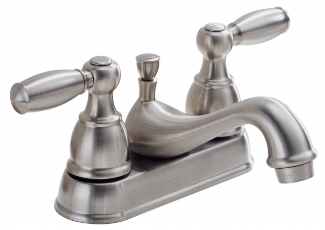Delta Faucet Brushed Nickel Two Handle Centerset Lavatory Faucet P99675LFBN