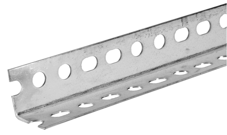 1-.50in. X 72in. Slotted Angle Bar Galvanized - Pack Of 12