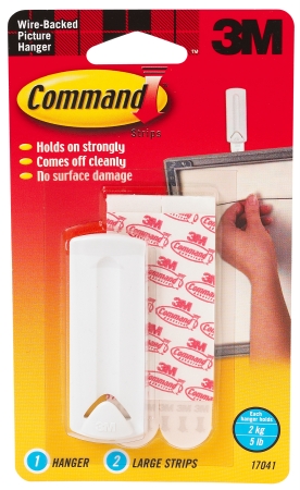 Wire Backed Picture Hanger With Command Adhesive 17041