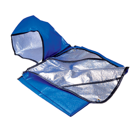 127042 All Weather Hooded Blanket - Blue