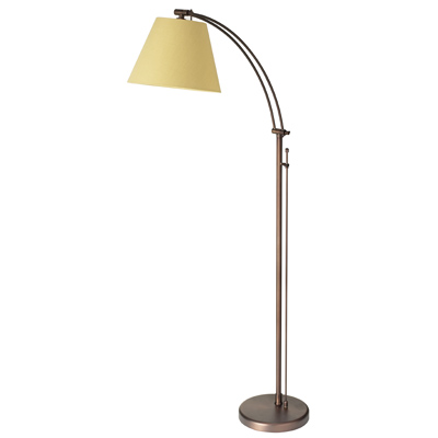 Dainolite Dm2578-f-obb 1-light Adjustable Arm Floor Lamp - Oil Brushed Bronze