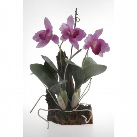 Shopzeus USA zeusd1CALA4269992 Cattleya With Root Base Silk Orchid Arrangement