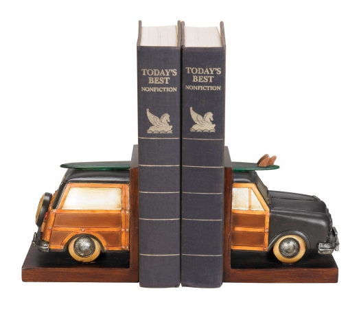 Sterling Industries 914921 Pair Vintage Vacation Bookends