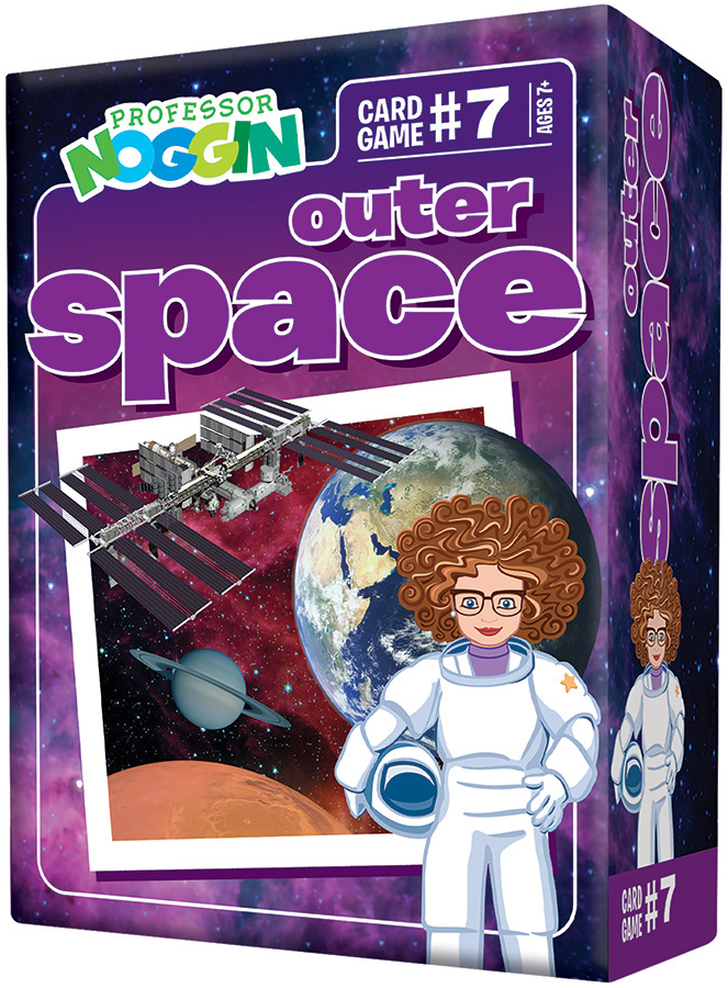 Outset Media 103507 Professor Noggin Outer Space Card Game