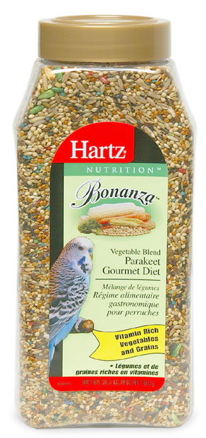 Hartz 28 Oz Nutrition Bonanza Parakeet Fruit Cocktail Diet 91104