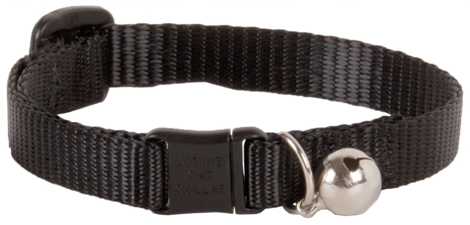 .50in. X 8in.-12in. Adjustable Black Safety Cat Collar With Bell 27527