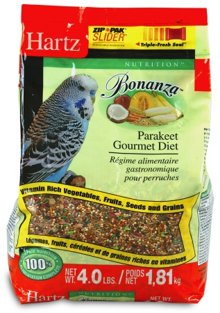 Hartz 4 Lb Nutrition Bonanza Parakeet Gourmet Diet 97625