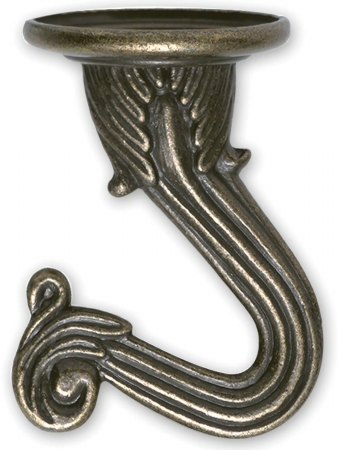 Ook 2 Piece Antique Brass Swag Hooks - Pack Of 6