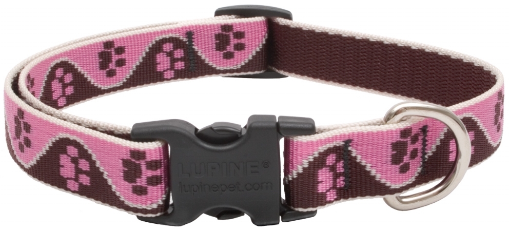 .75in. X 12in.-20in. Adjustable Tickled Pink Dog Collar 54302
