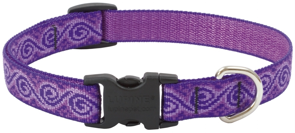 75in. X 9in.-13in. Adjustable Jelly Roll Design Dog Collar