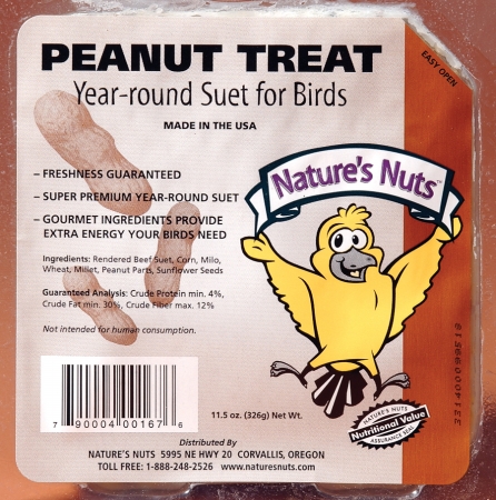 11.5 Oz Peanut Treat Suet 00167