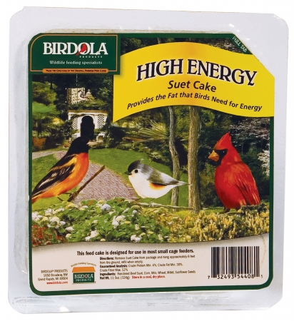 Birdola 11.5 Oz High Energy Suet Cake 54408 Pack of 12