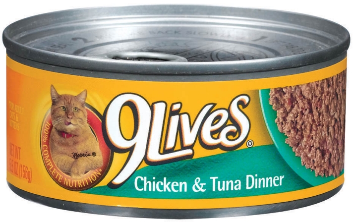 Del Monte Foods - Pet Food 5.5 Oz Chicken &amp;amp; Tuna Dinner 9lives Canned Cat Food - Pack Of 24