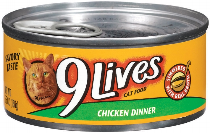 Del Monte Foods - Pet Food 5.5 Oz Chicken Dinner 9lives Canned Cat Food 79100- - Pack Of 24