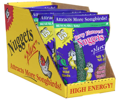 C&amp;amp;s Products 6 Piece Berry Flavored Nuggets For Wild Birds Display Cs06101 - Pack Of 6