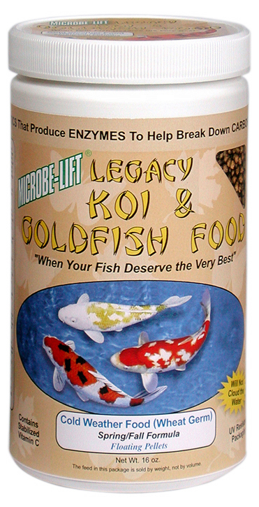 16 Oz Koi Legacy Cold Weather Fish Food Mllwgsm - Pack Of 12