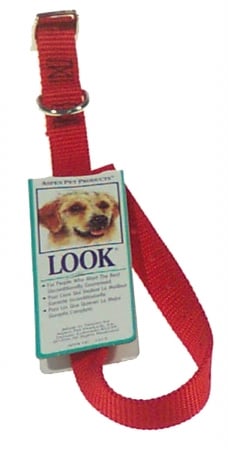 Doskocil  Aspen Pet 16in. x .63in. Red Nylon Dog Collars 15456