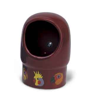 Shopzeus USA zeusd1EPST1254796 Ceramic Hooded Bird Feeder Small